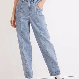 NIP Madewell Pull-On Balloon Jeans in Closson Wash XS/2